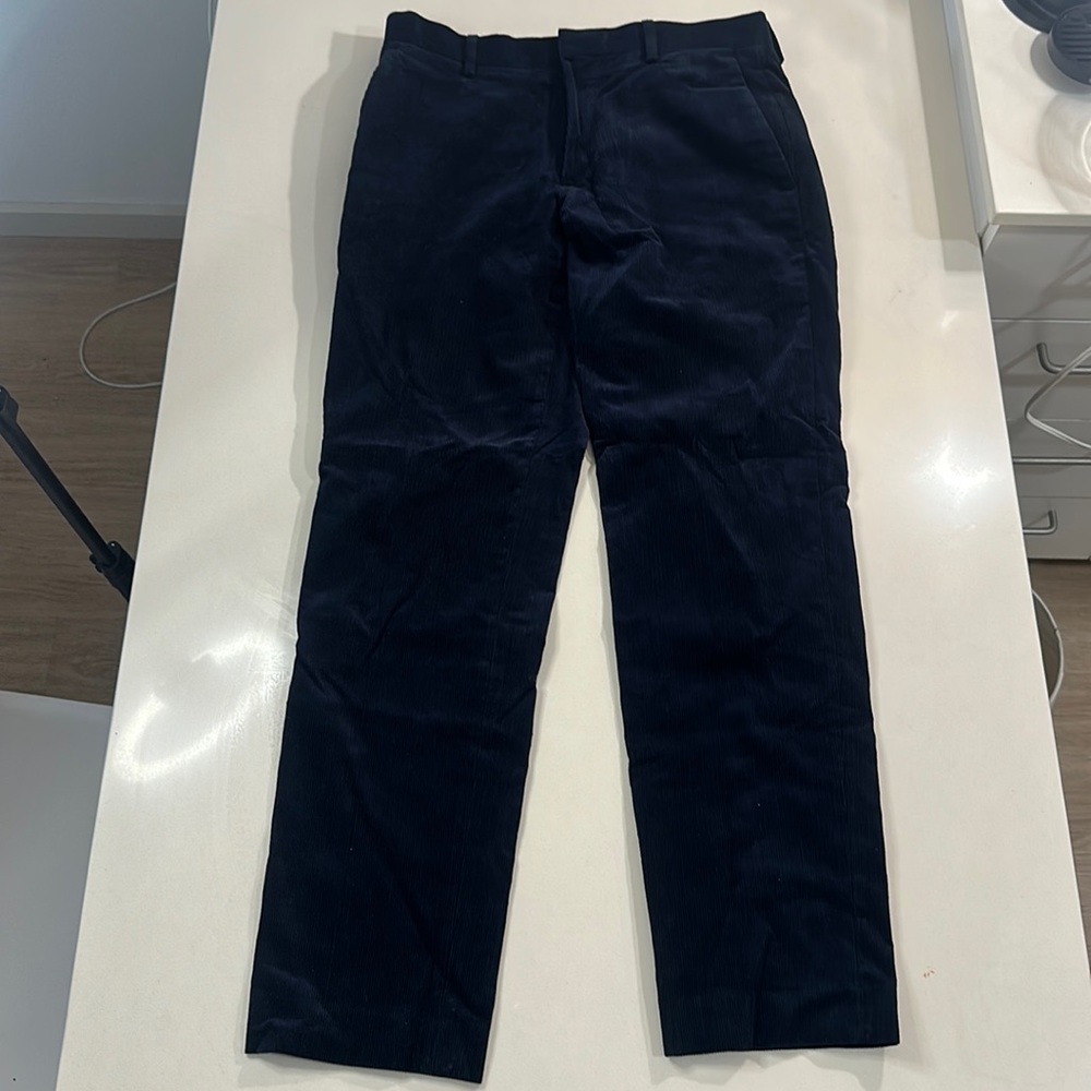 Blue corduroy jeans